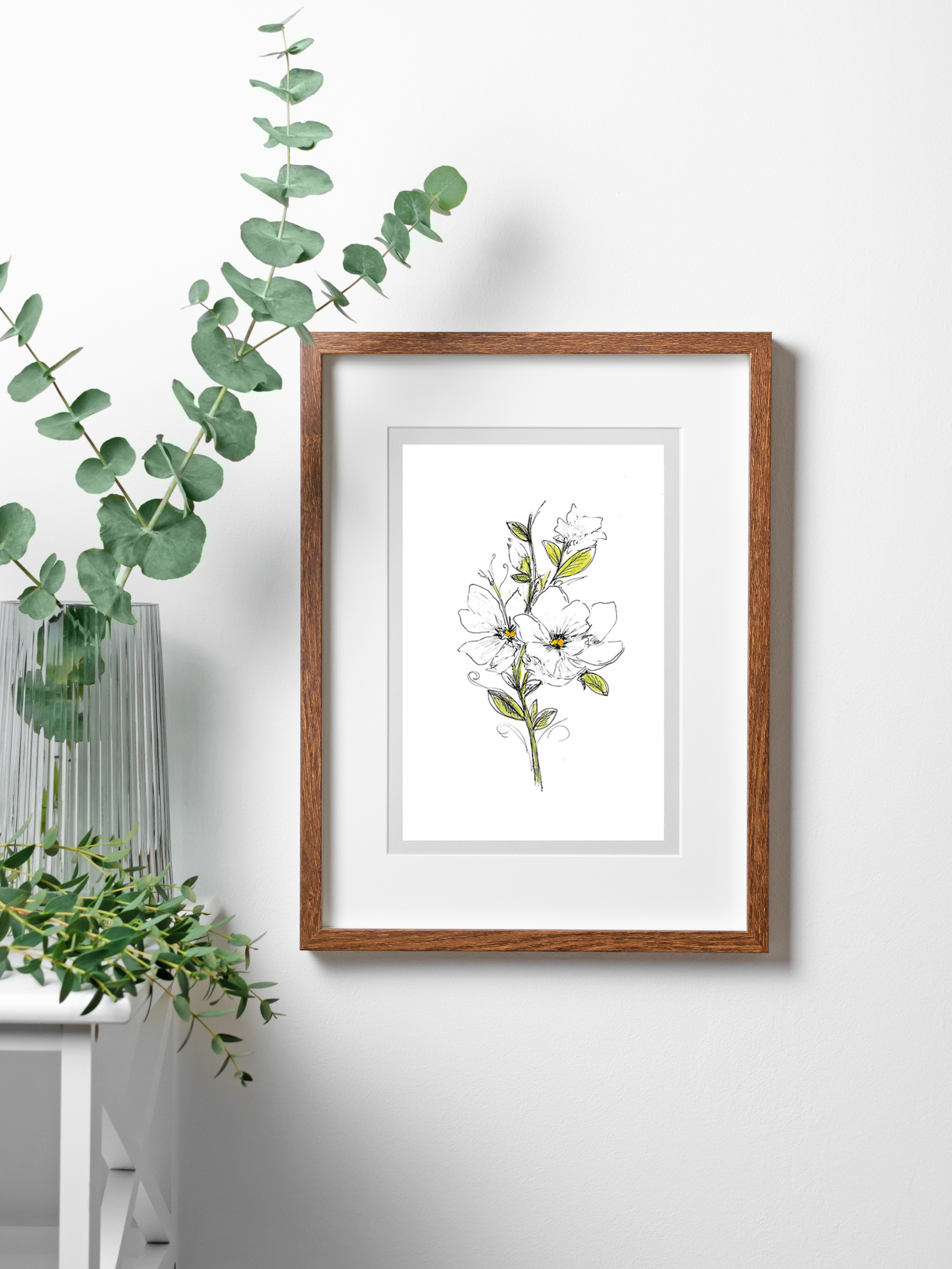 magnolia art print