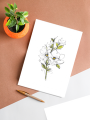 magnolia art print