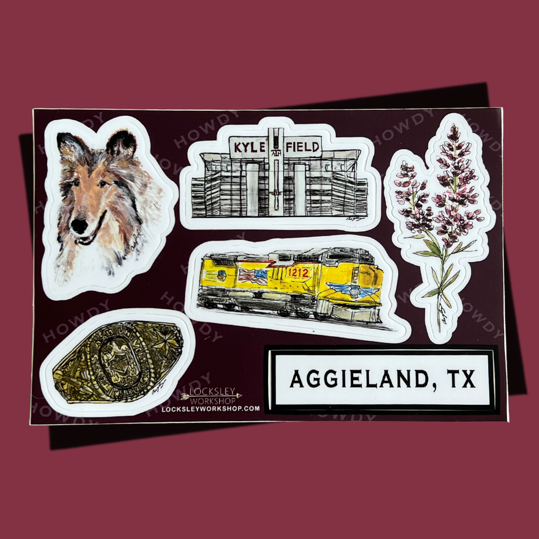 Texas A&M Sticker Sheet