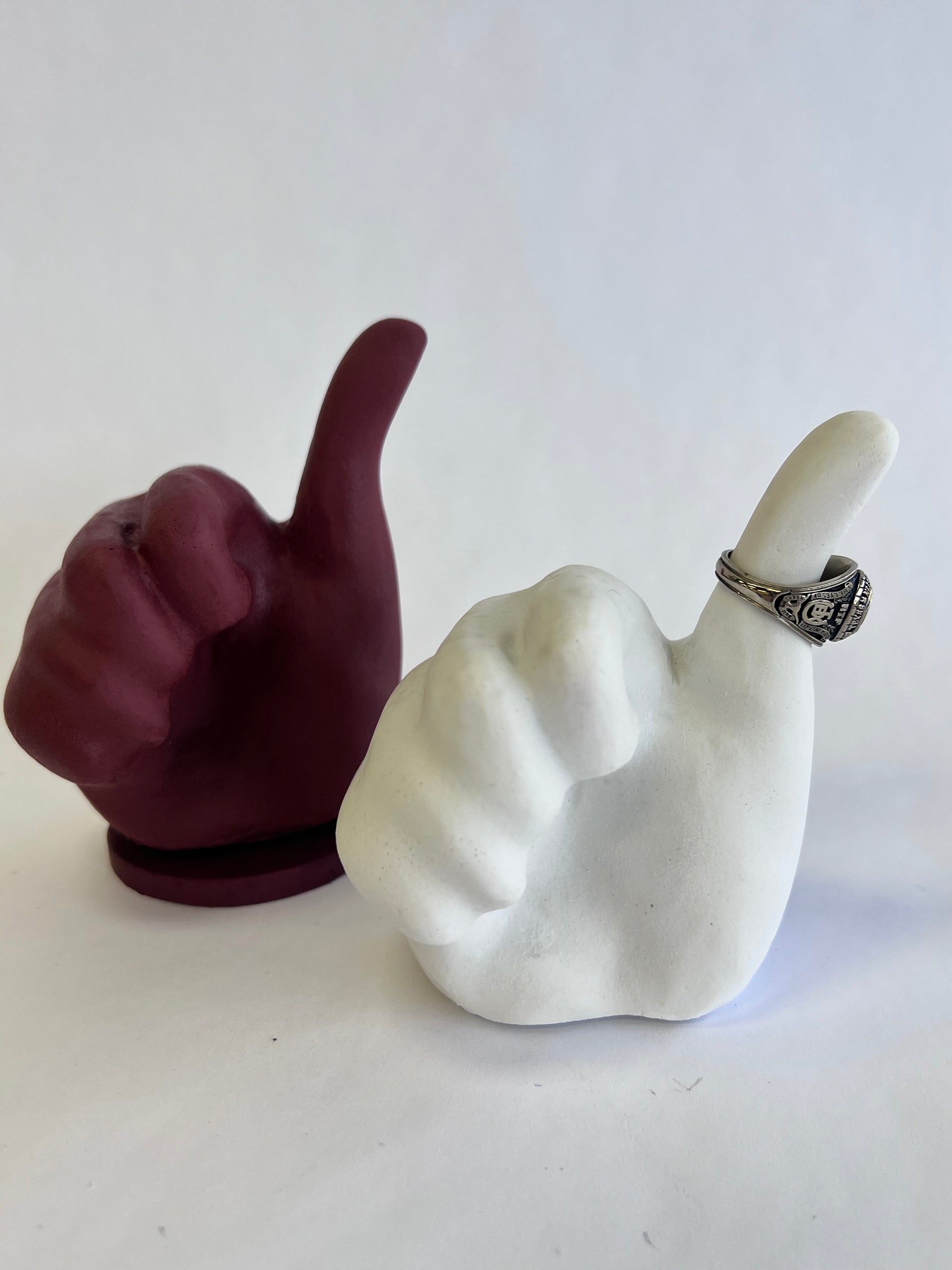 Aggie Ring Holder - Bonded Marble