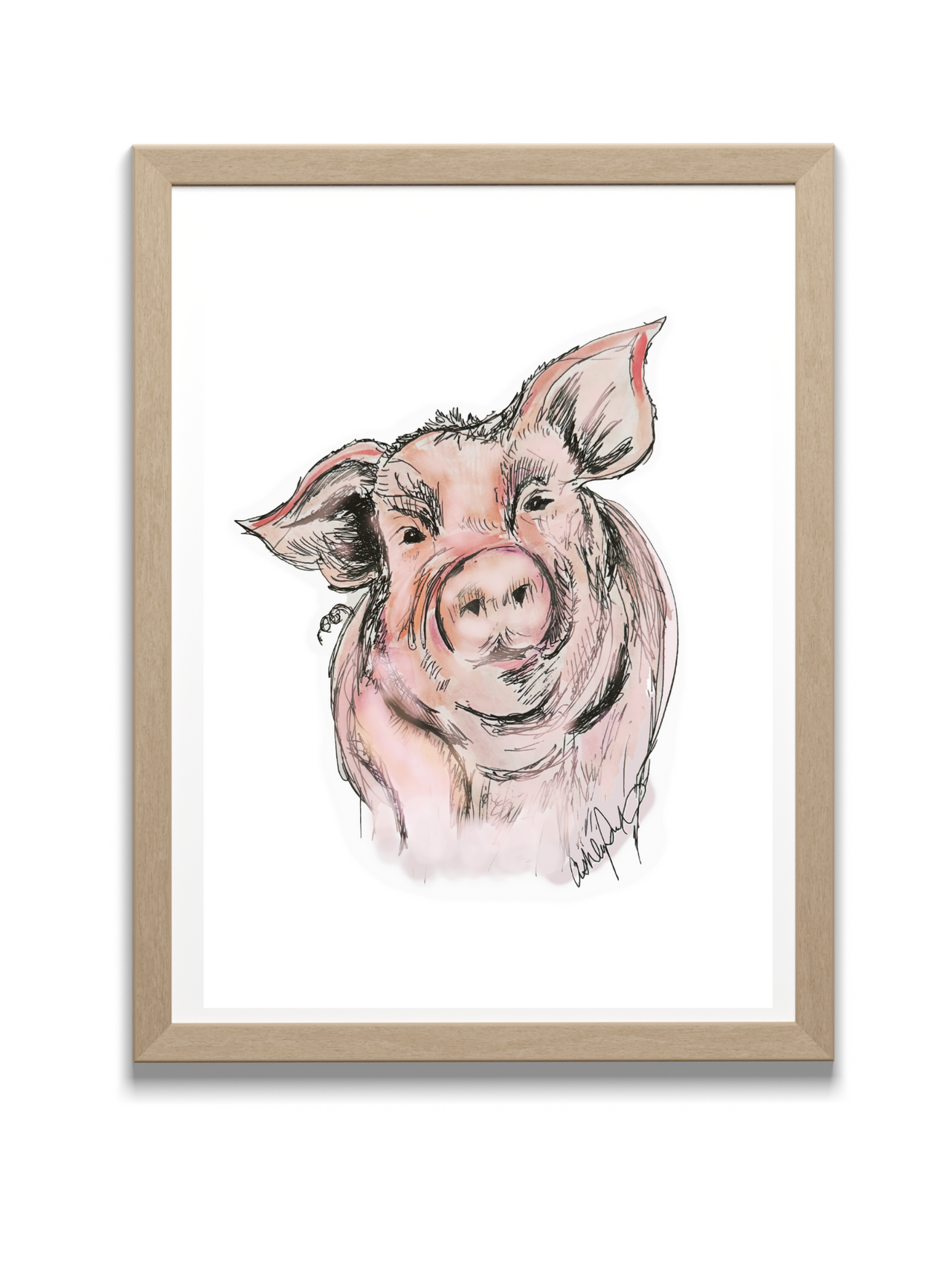 Pig Art Print