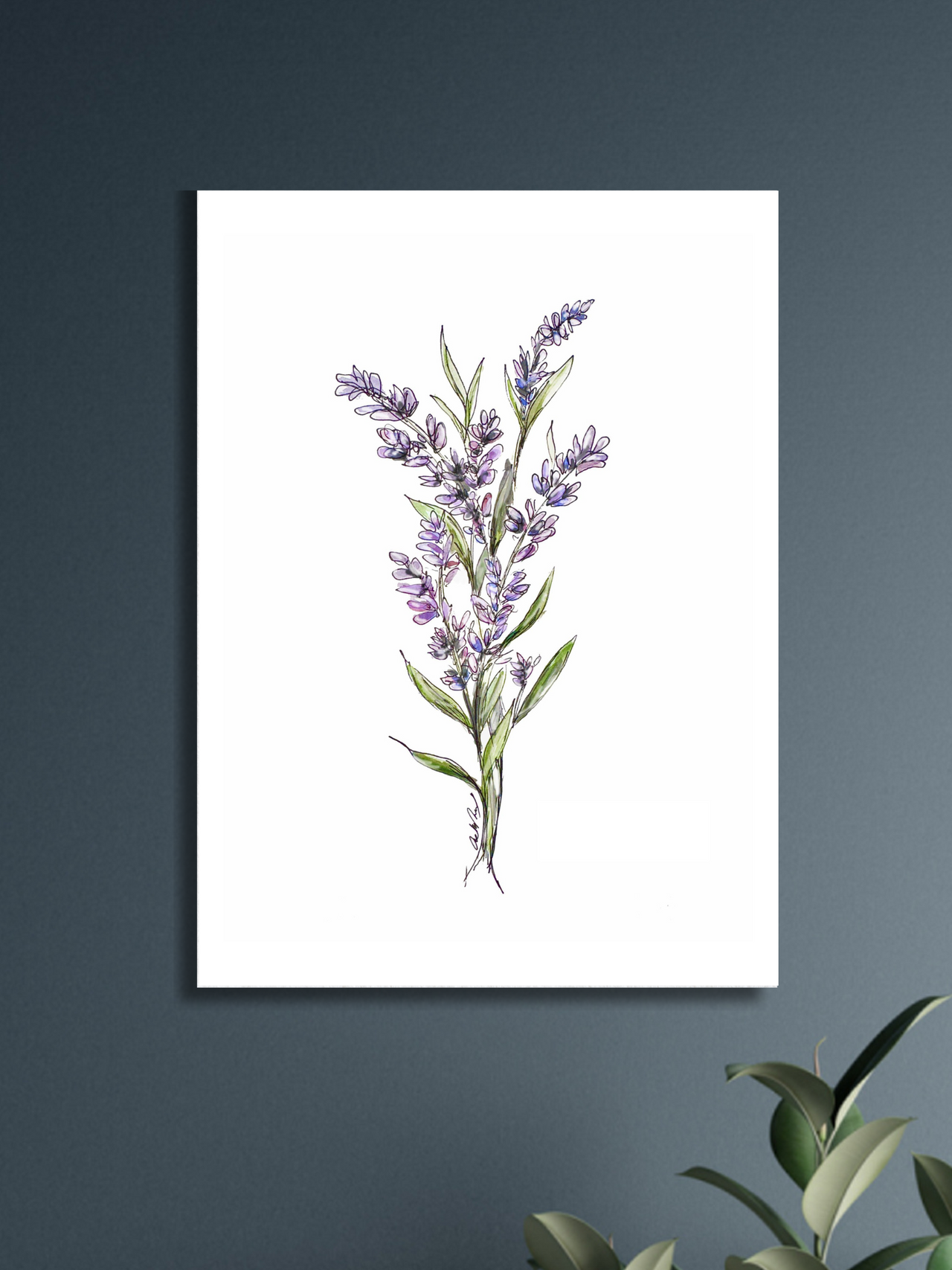 Lavender Watercolor - Original Art Print
