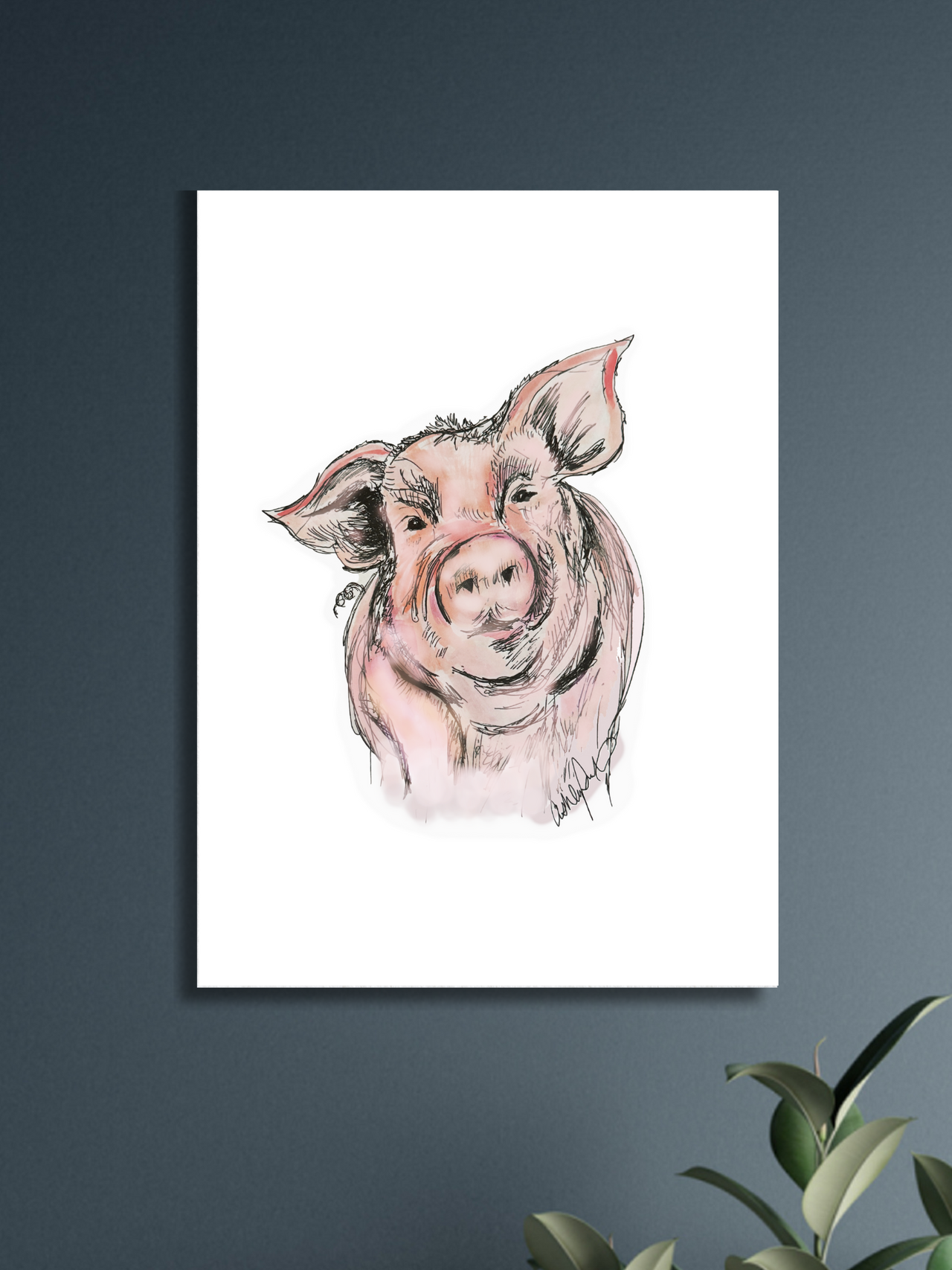 Pig Art Print