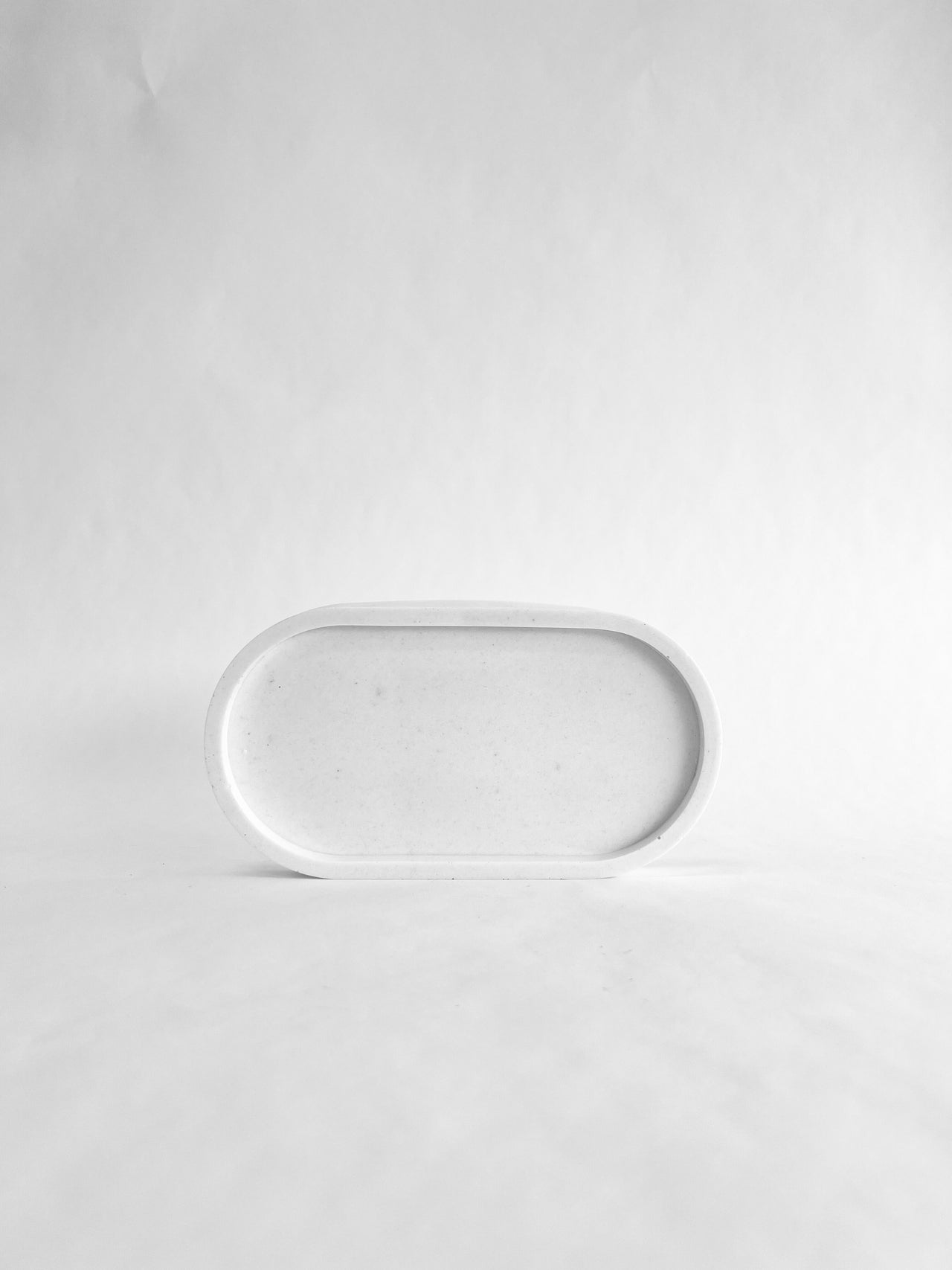 Oval Catch All, Jewelry Tray, 7 Inch- Hand Poured Bonded Marble