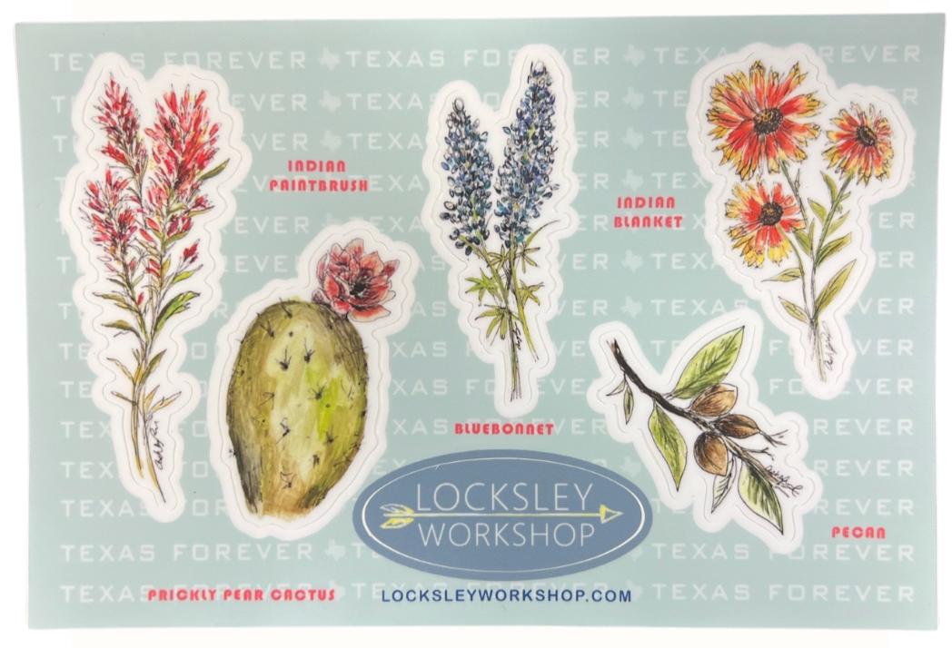 Texas Wildflower Sticker Sheet