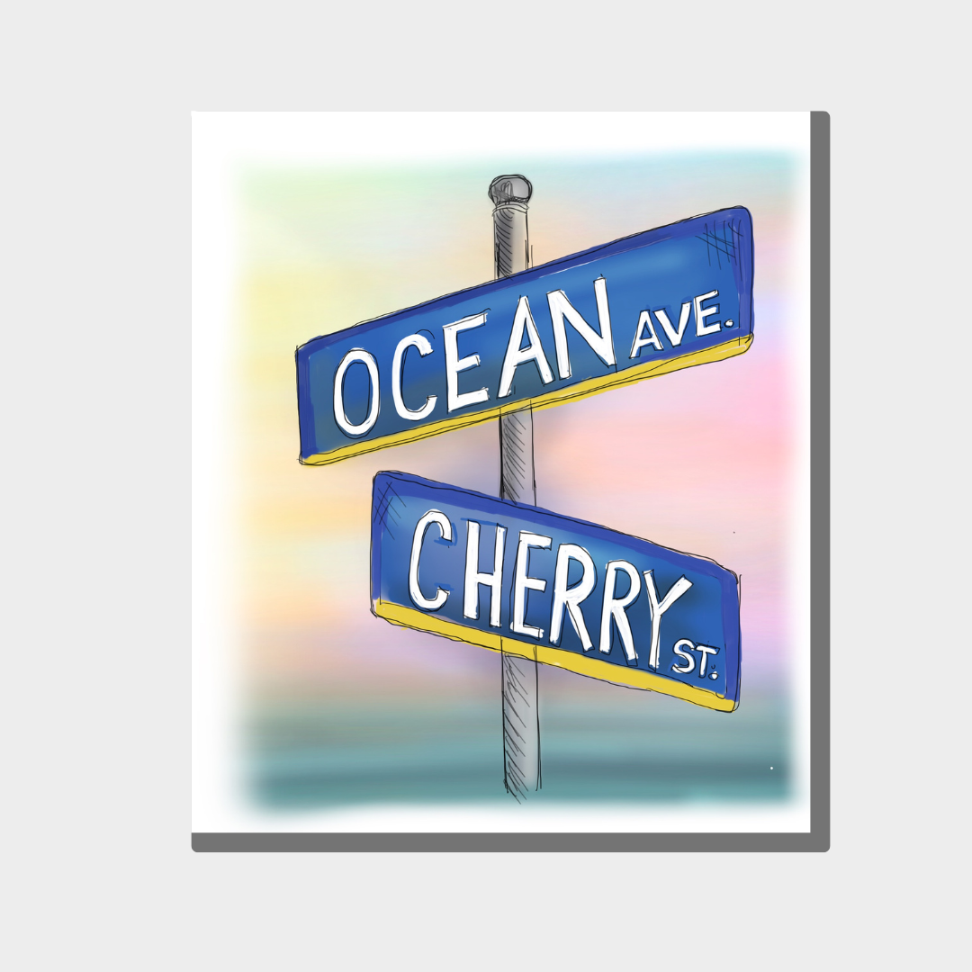 Ocean Avenue Sticker