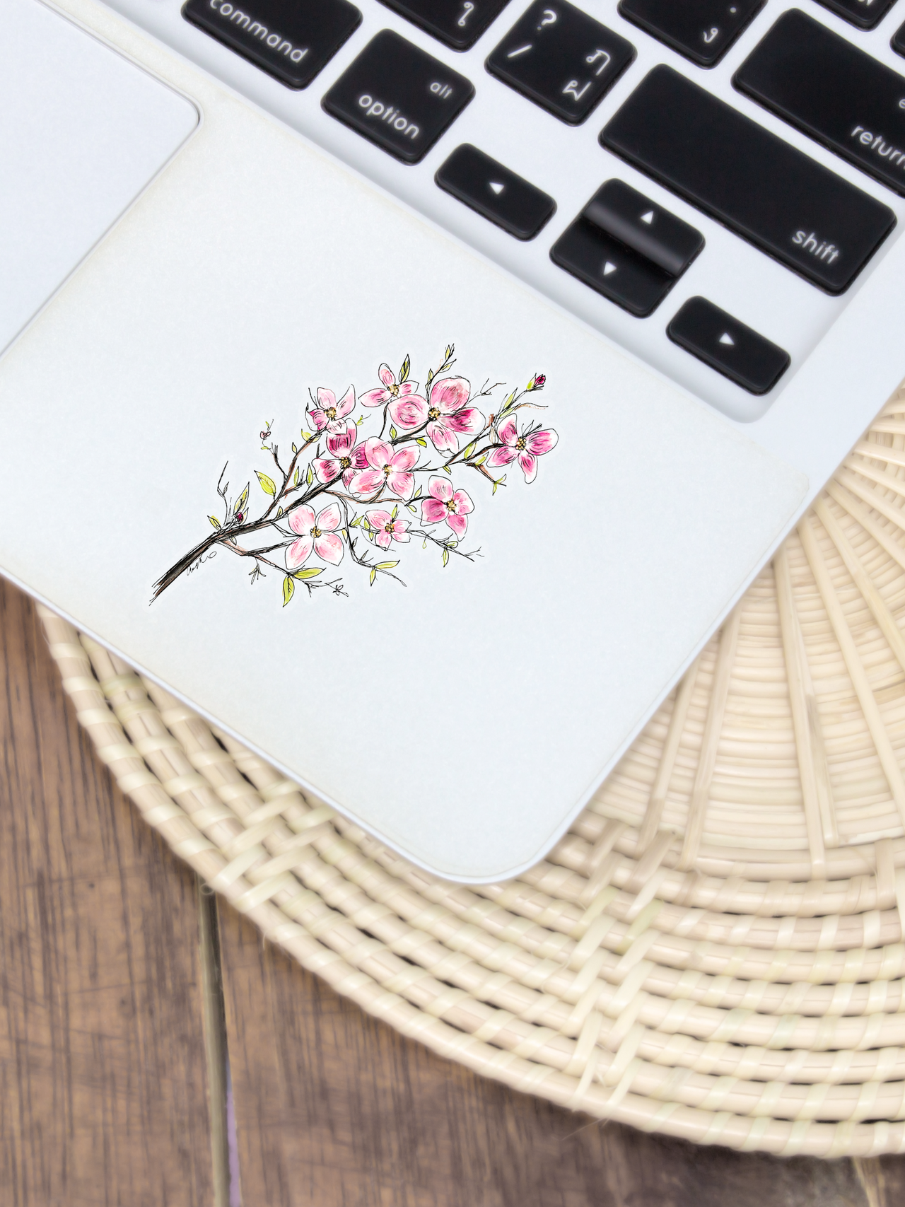 Pink Dogwood Sticker