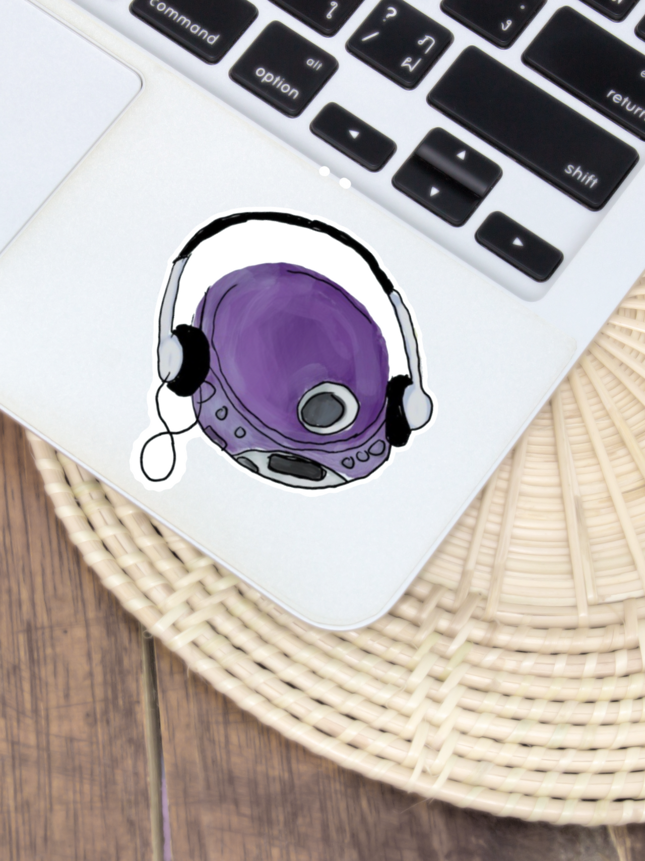 Portable CD Player Sticker