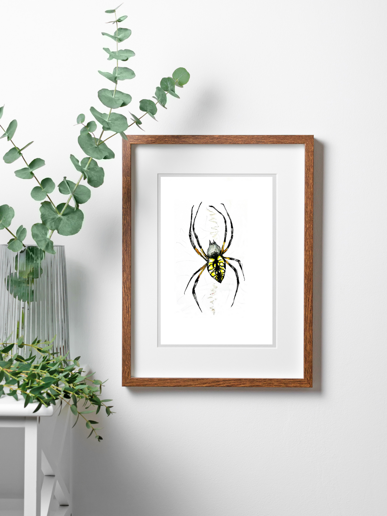 Writing Spider Sketch - Original Art Print