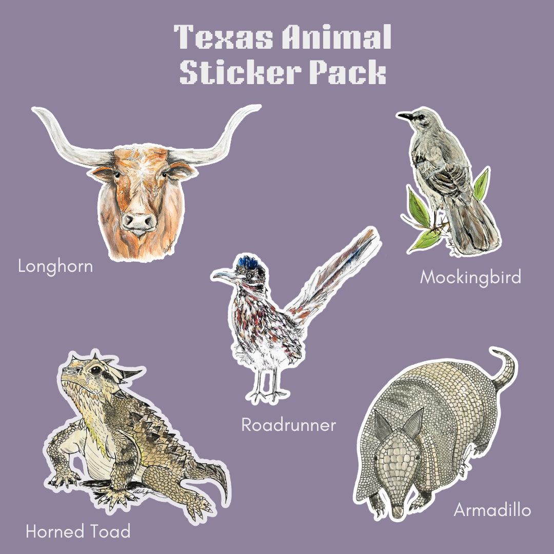 Texas Animal Sticker Pack