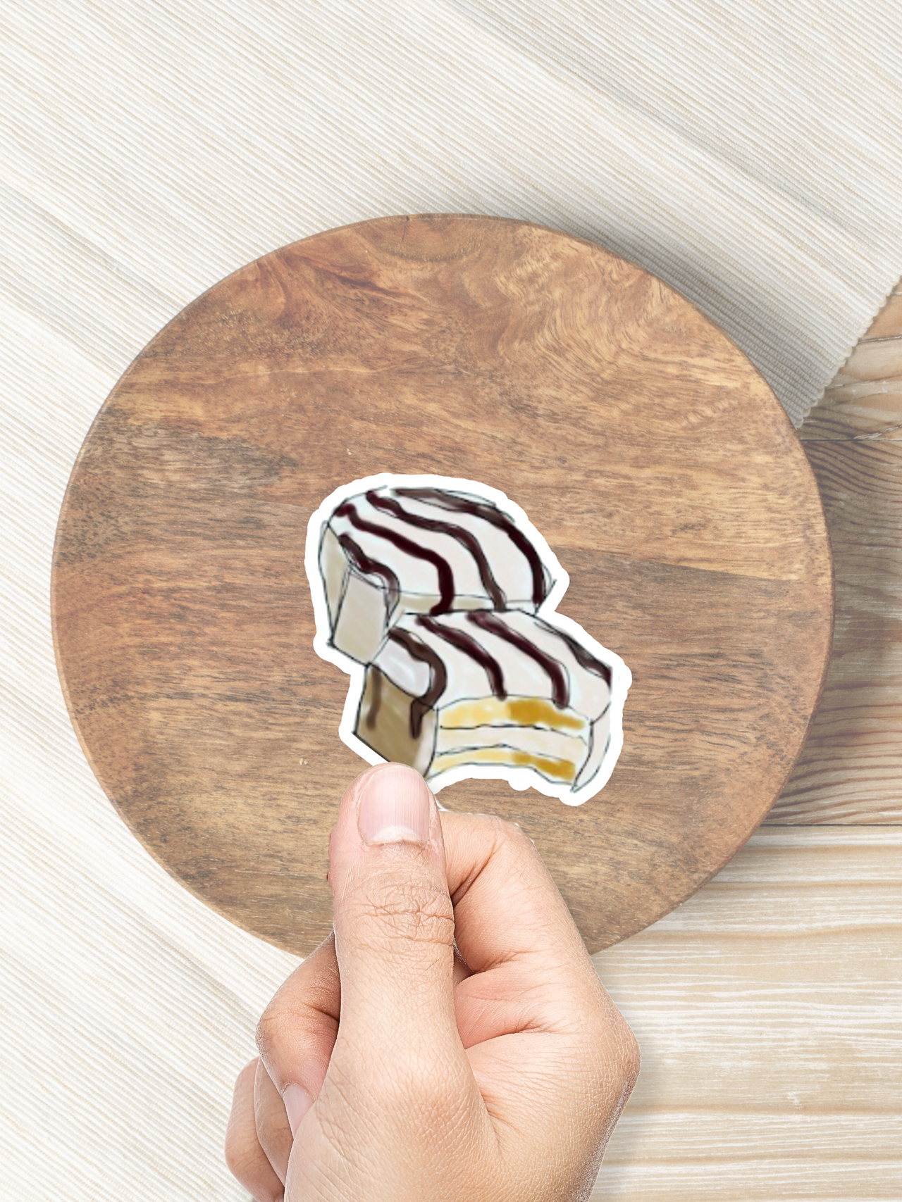 Zebra Cake Sticker